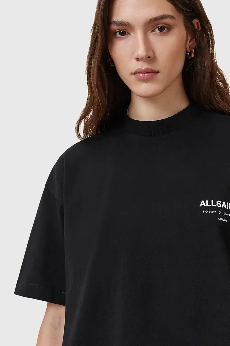 AllSaints T-shirt Donna Nero 3648345 miniatura 2