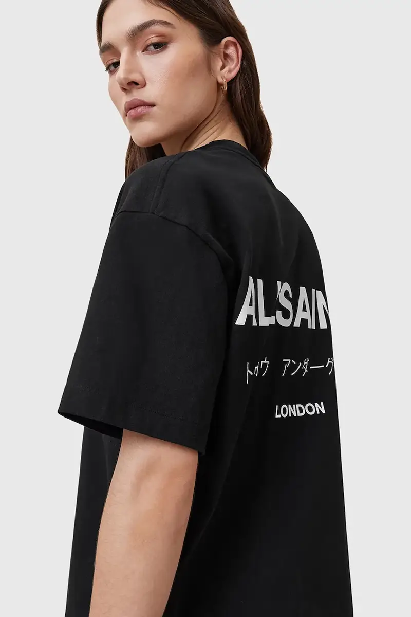 AllSaints T-shirt Donna Nero 3648345 miniatura 3