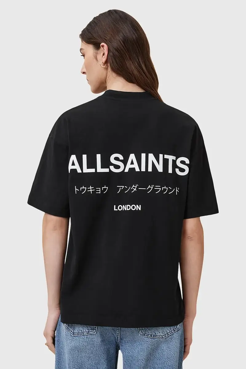 AllSaints T-shirt Donna Nero 3648345 miniatura 5