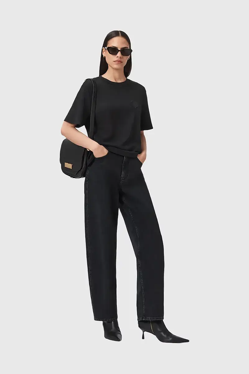 AllSaints T-shirt Donna Nero 3776722 miniatura 5