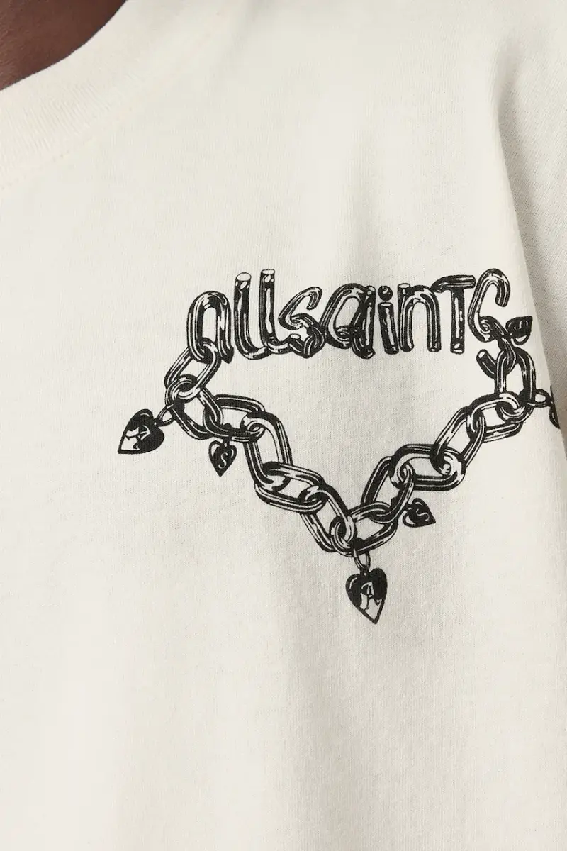 AllSaints T-shirt Uomo Bianco 3578392 miniatura 2