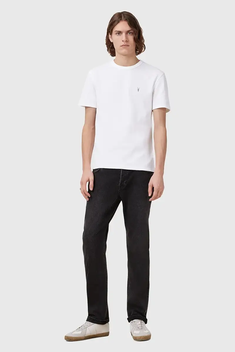AllSaints T-shirt Uomo Bianco 2885690 miniatura 5
