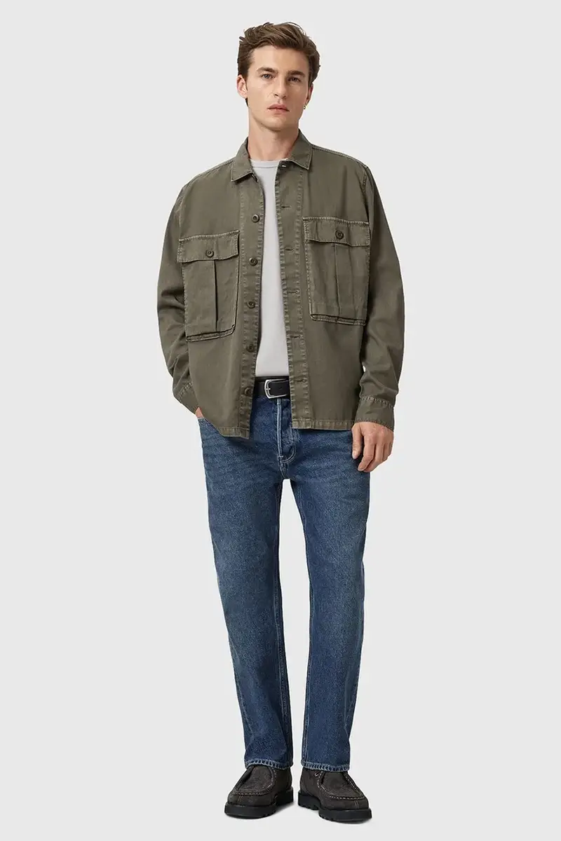 AllSaints T-shirt Uomo Grigio 3249898 miniatura 5