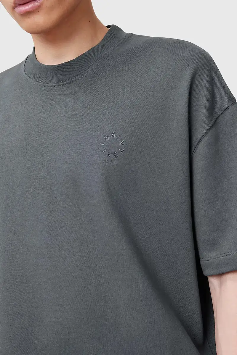 AllSaints T-shirt Uomo Grigio 3324920 miniatura 2