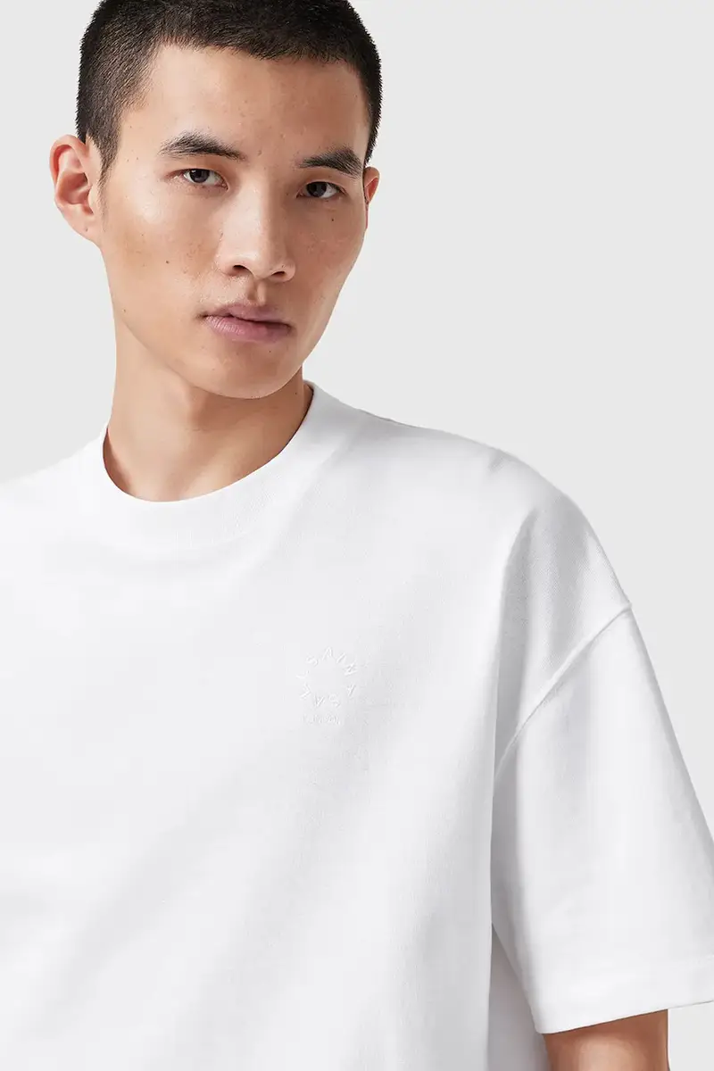 AllSaints T-shirt Uomo Bianco 3301190 miniatura 2