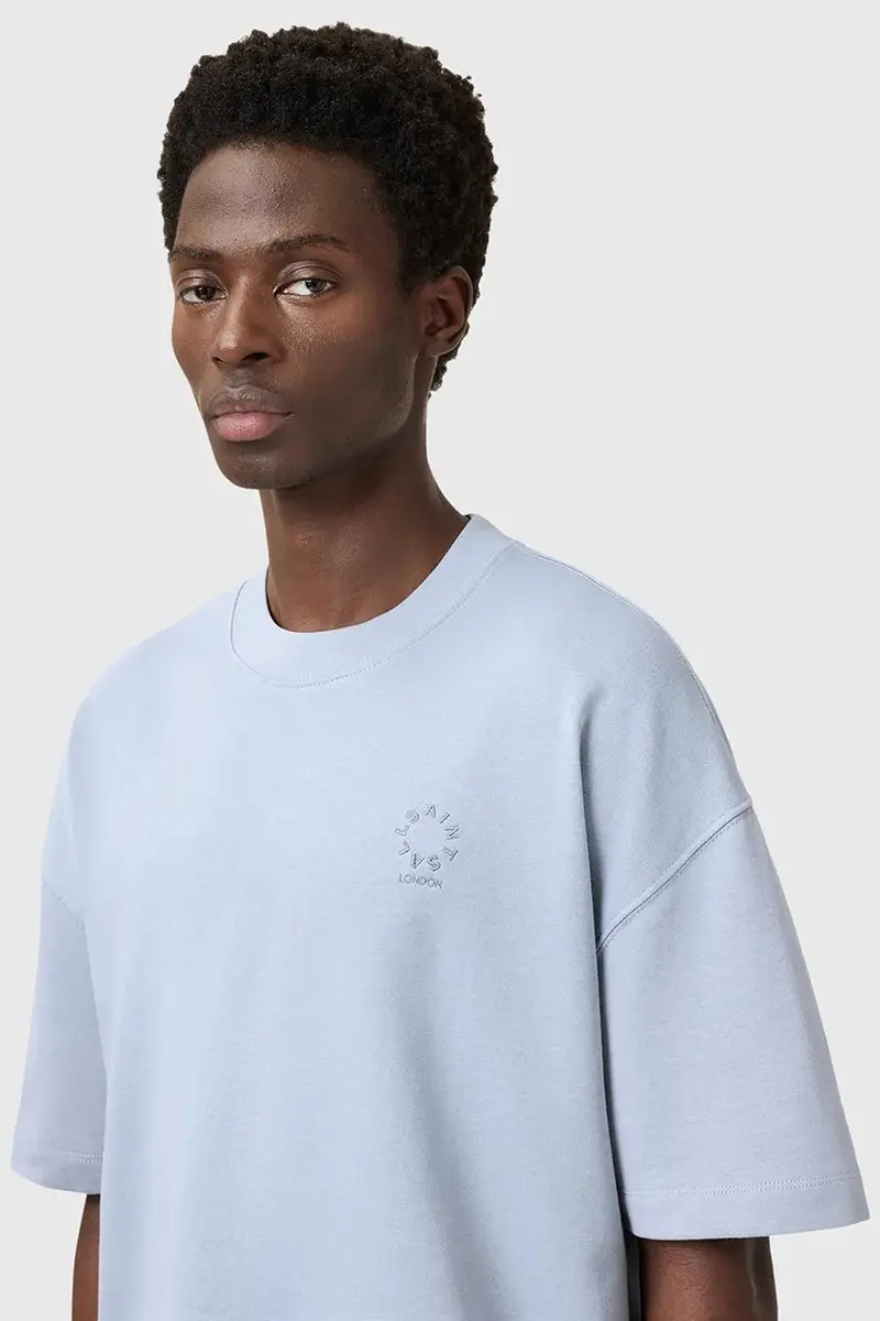 AllSaints T-shirt Uomo Blu 3312786 miniatura 2