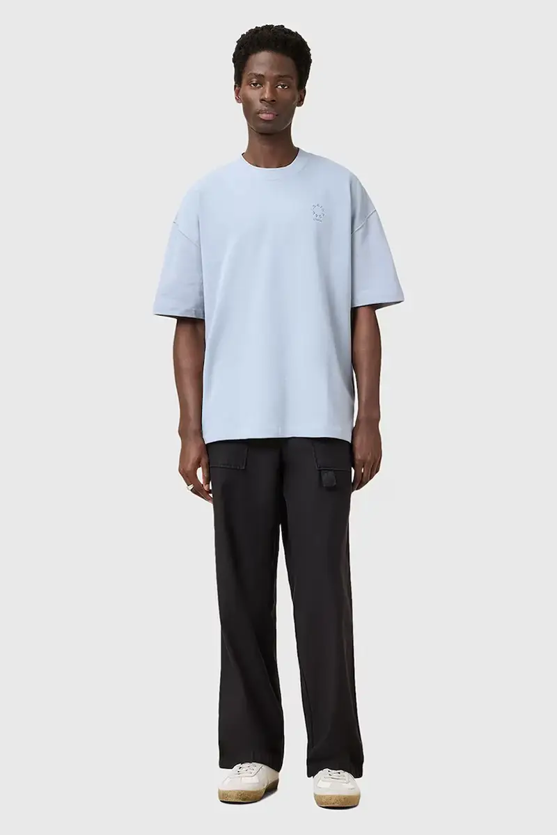 AllSaints T-shirt Uomo Blu 3312786 miniatura 5