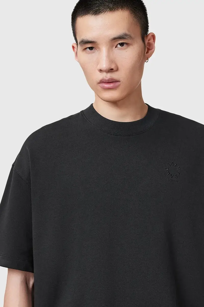 AllSaints T-shirt Uomo Grigio 3150936 miniatura 2