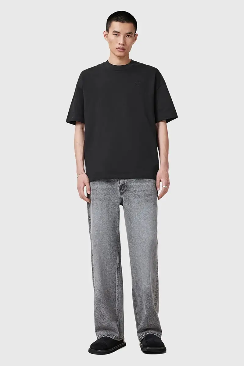 AllSaints T-shirt Uomo Grigio 3150936 miniatura 5