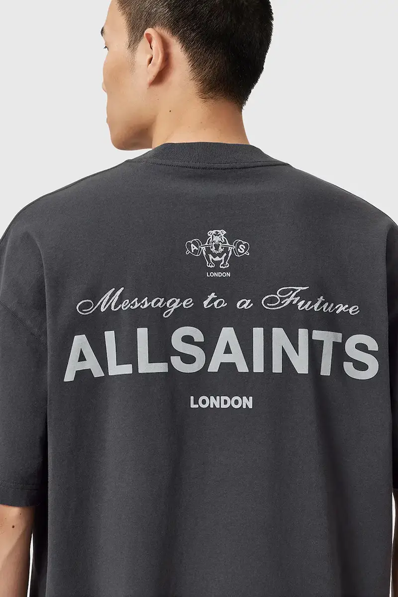 AllSaints T-shirt Uomo Nero 3646334 miniatura 2