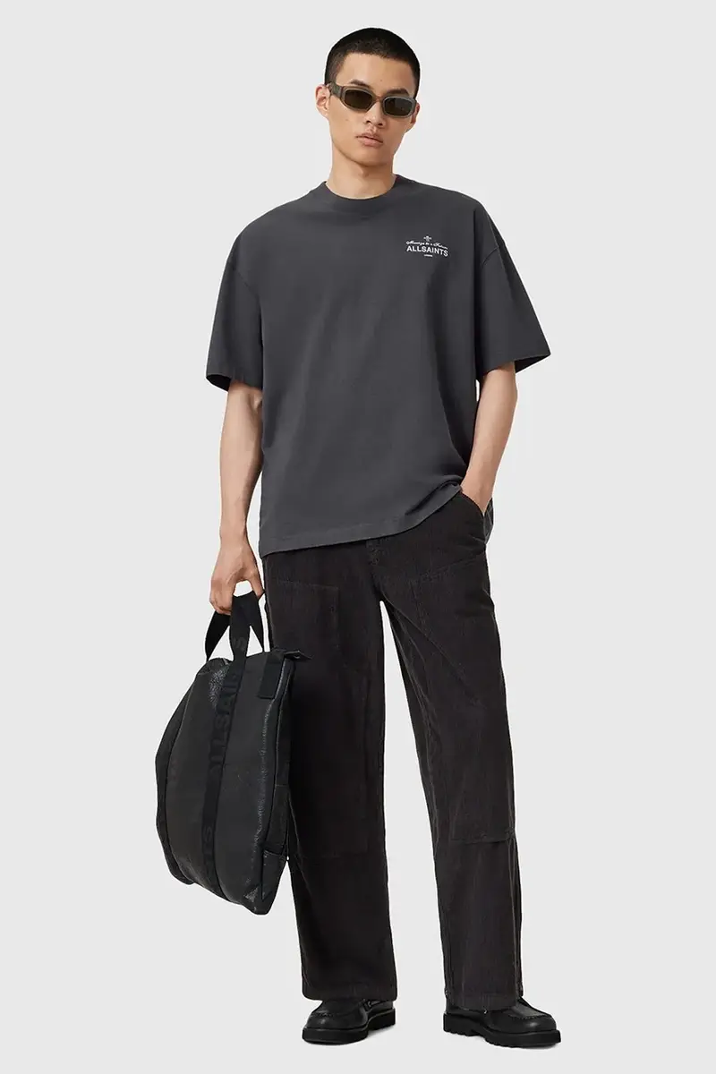 AllSaints T-shirt Uomo Nero 3646334 miniatura 5