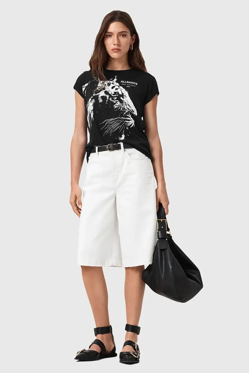 AllSaints T-shirt Donna Nero 3275969 miniatura 5