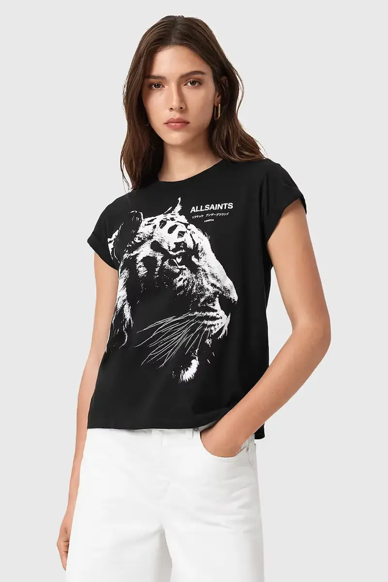 AllSaints T-shirt Donna Nero 3275969