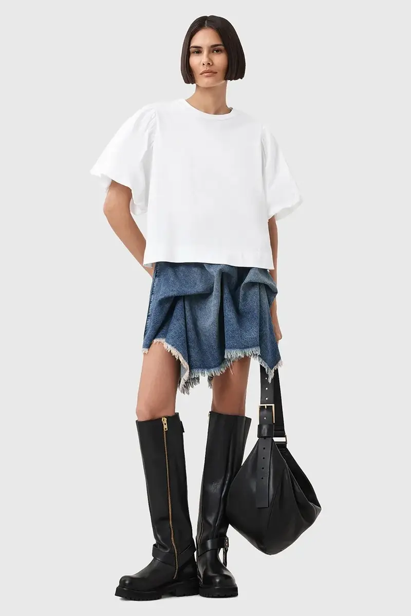 AllSaints T-shirt Donna Bianco 2982508 miniatura 4