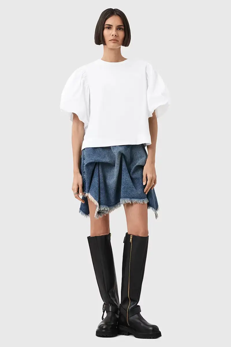 AllSaints T-shirt Donna Bianco 2982508 miniatura 5