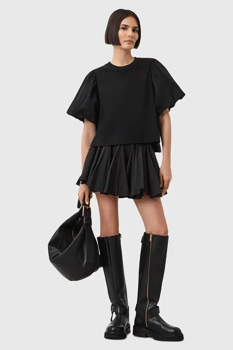 AllSaints T-shirt Donna Nero 3275964 miniatura 4