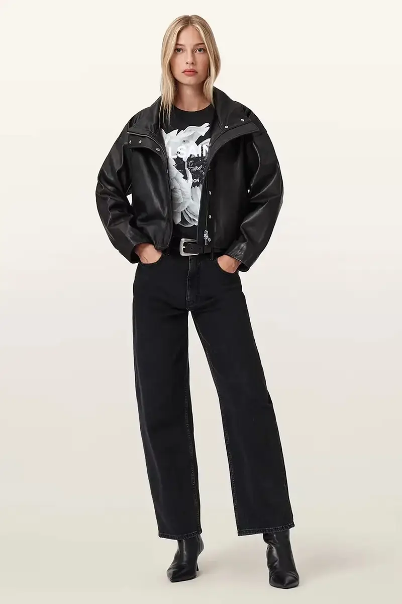 AllSaints T-shirt Donna Nero 3777035 miniatura 5