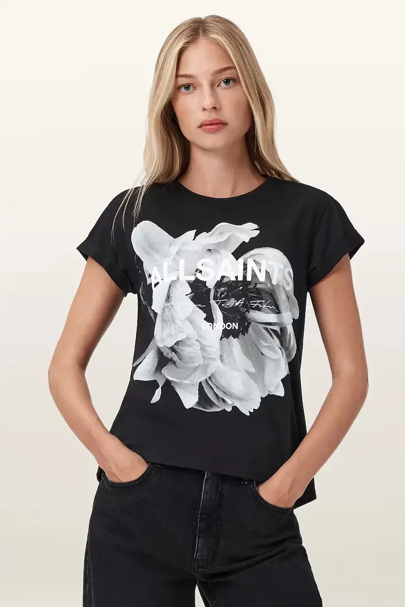 AllSaints T-shirt Donna Nero 3777035