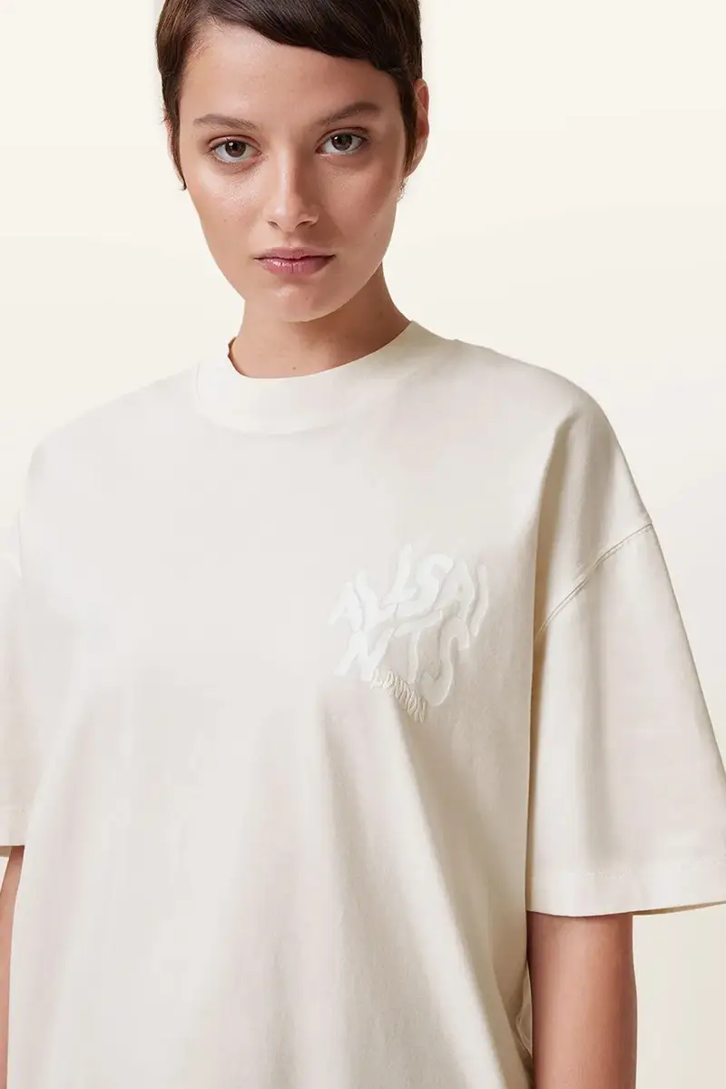 AllSaints T-shirt Donna Bianco 3577161 miniatura 4