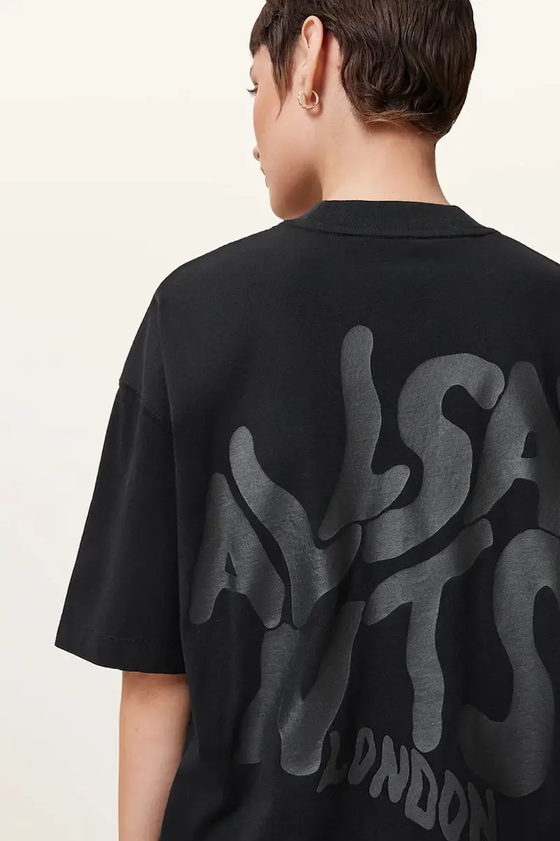 AllSaints T-shirt Donna Nero 3636158 miniatura 3