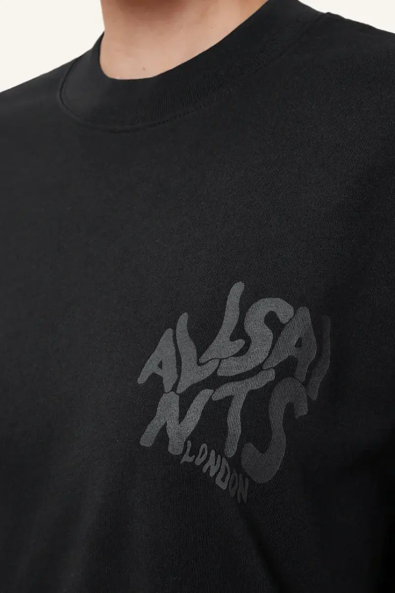 AllSaints T-shirt Donna Nero 3636158 miniatura 4