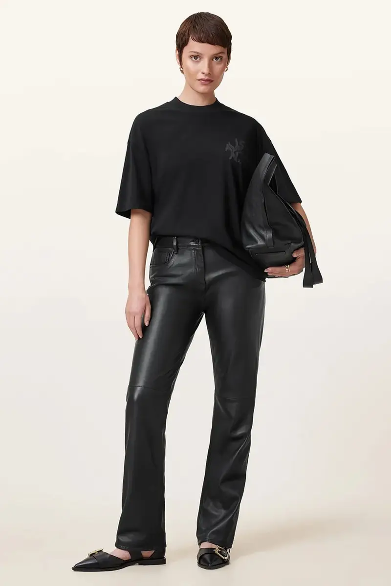 AllSaints T-shirt Donna Nero 3636158 miniatura 5