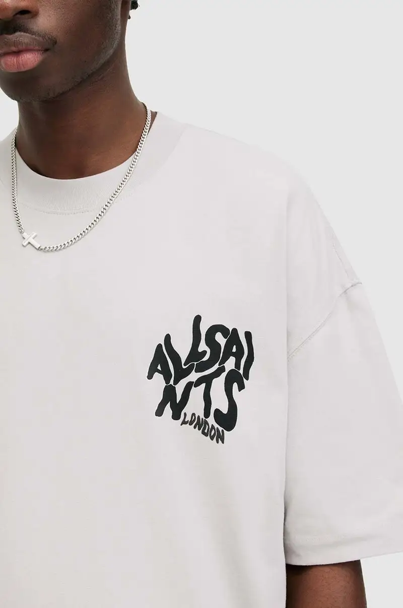 AllSaints T-shirt Uomo Bianco 3124057 miniatura 2