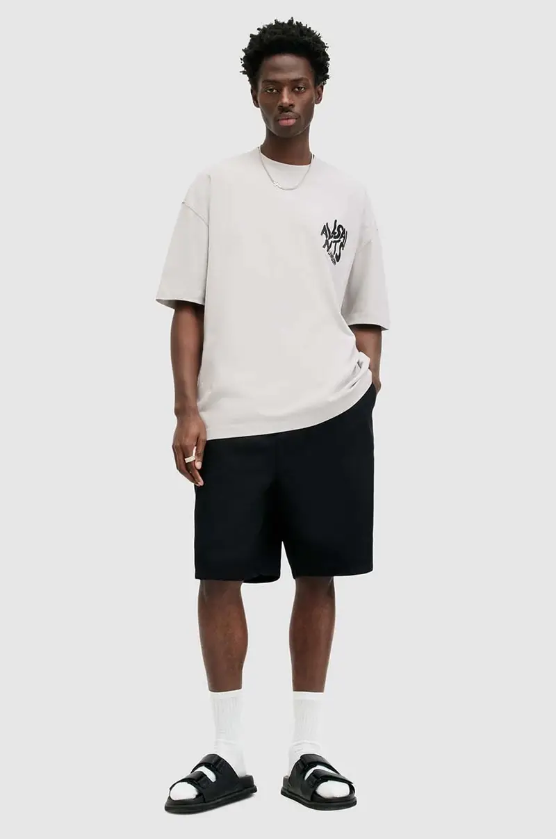 AllSaints T-shirt Uomo Bianco 3124057 miniatura 5