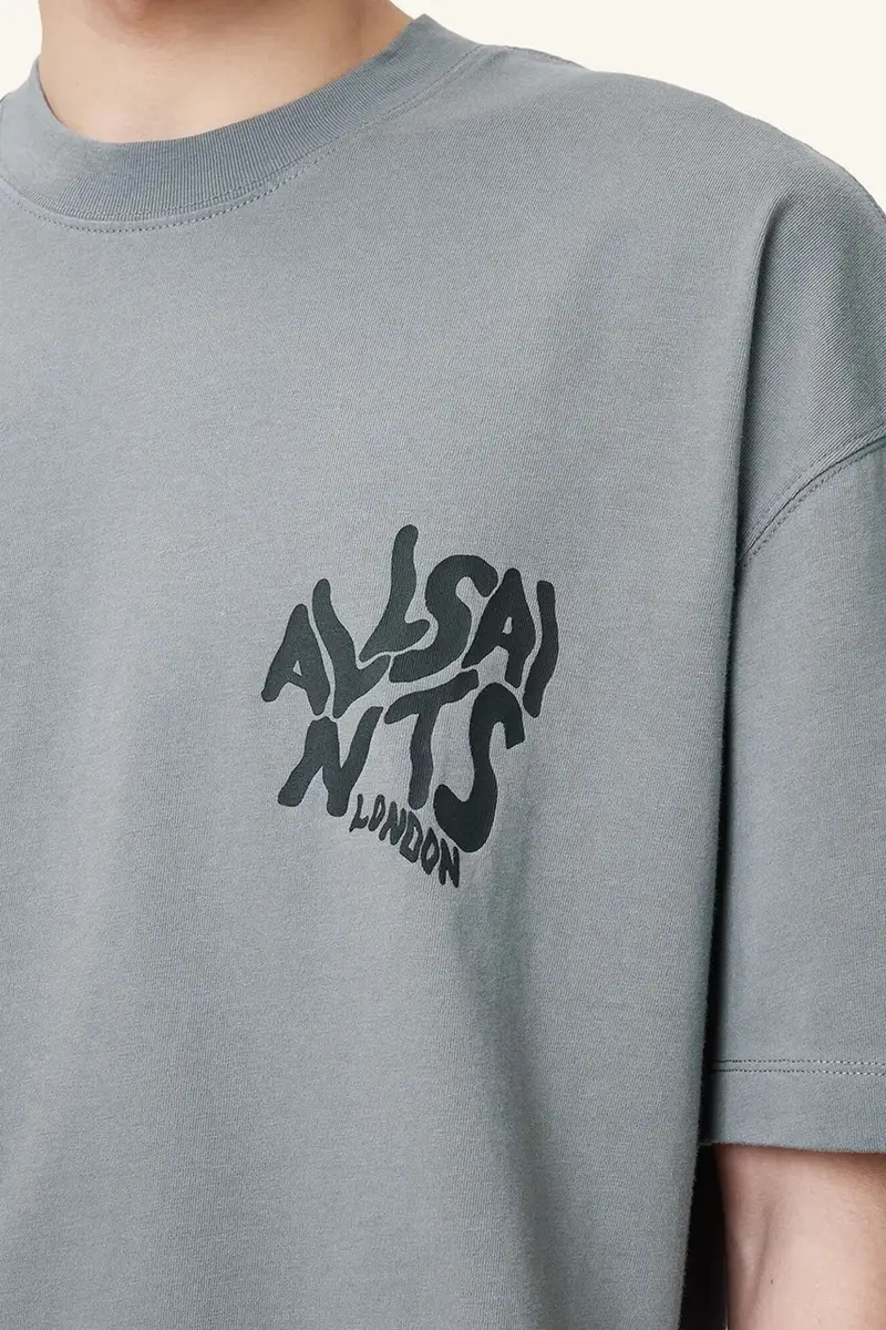 AllSaints T-shirt Uomo Grigio 3324564 miniatura 4