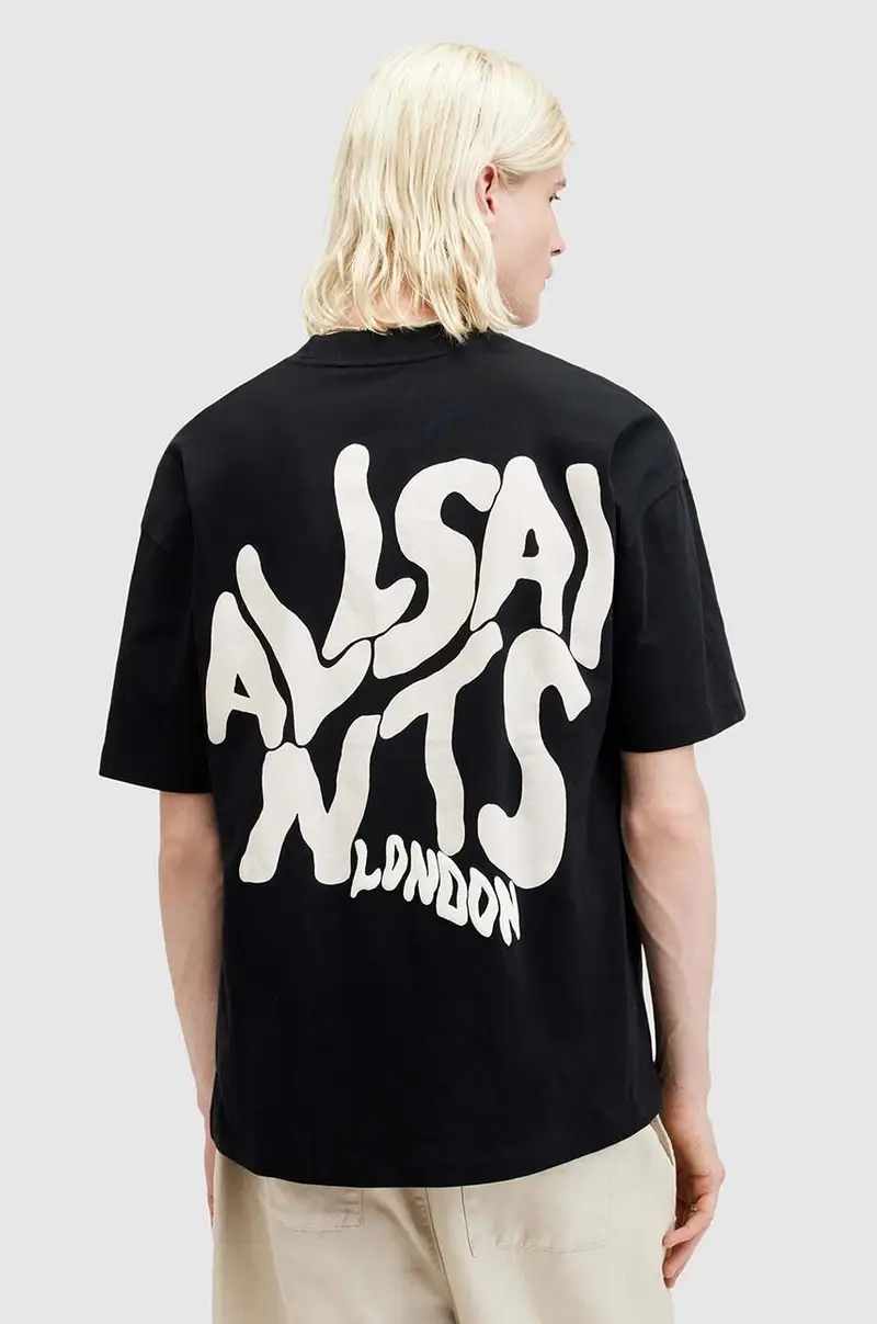 AllSaints T-shirt Uomo Nero 3149840 miniatura 4