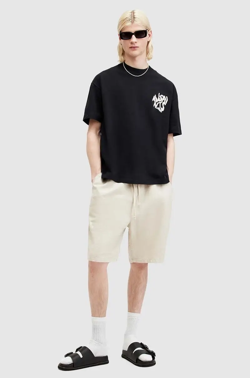 AllSaints T-shirt Uomo Nero 3149840 miniatura 5