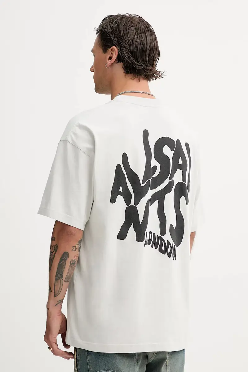 AllSaints T-shirt Uomo Grigio 3137714 miniatura 3