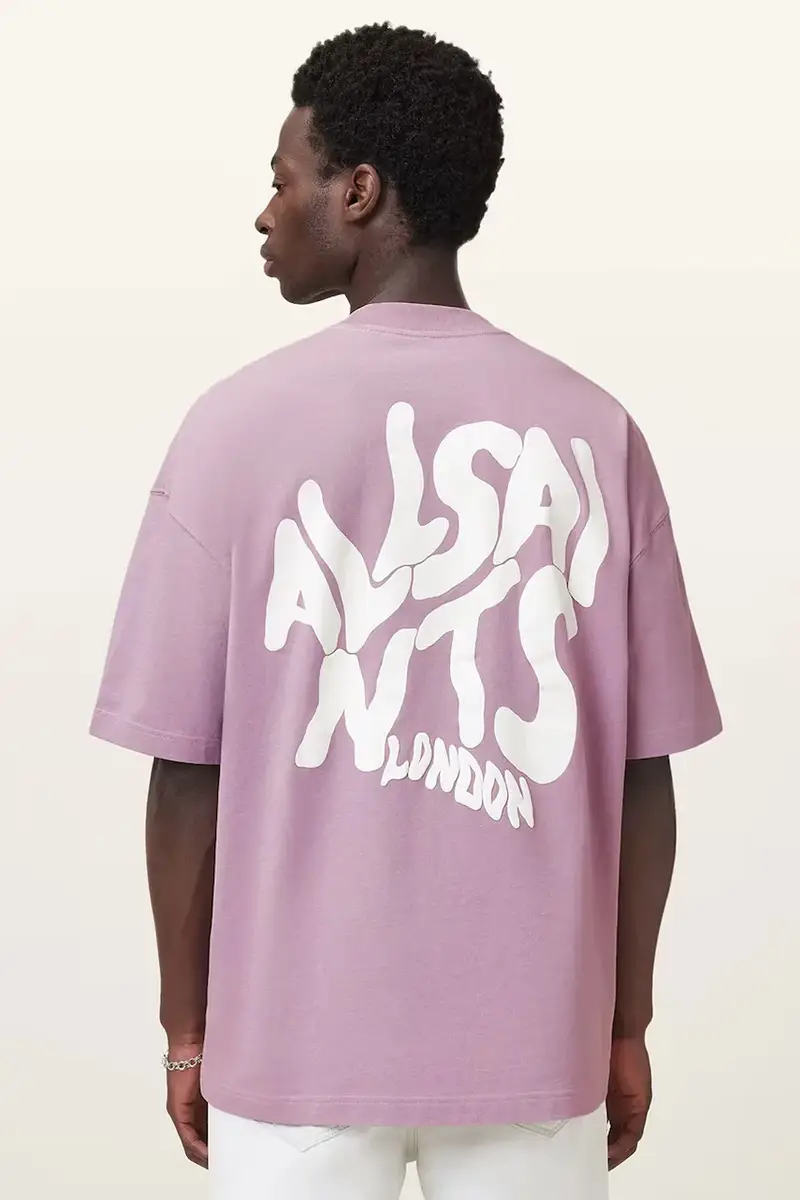 AllSaints T-shirt Uomo Grigio 3159537 miniatura 2