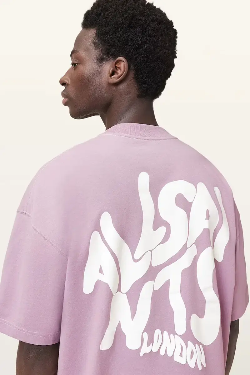 AllSaints T-shirt Uomo Grigio 3159537 miniatura 3