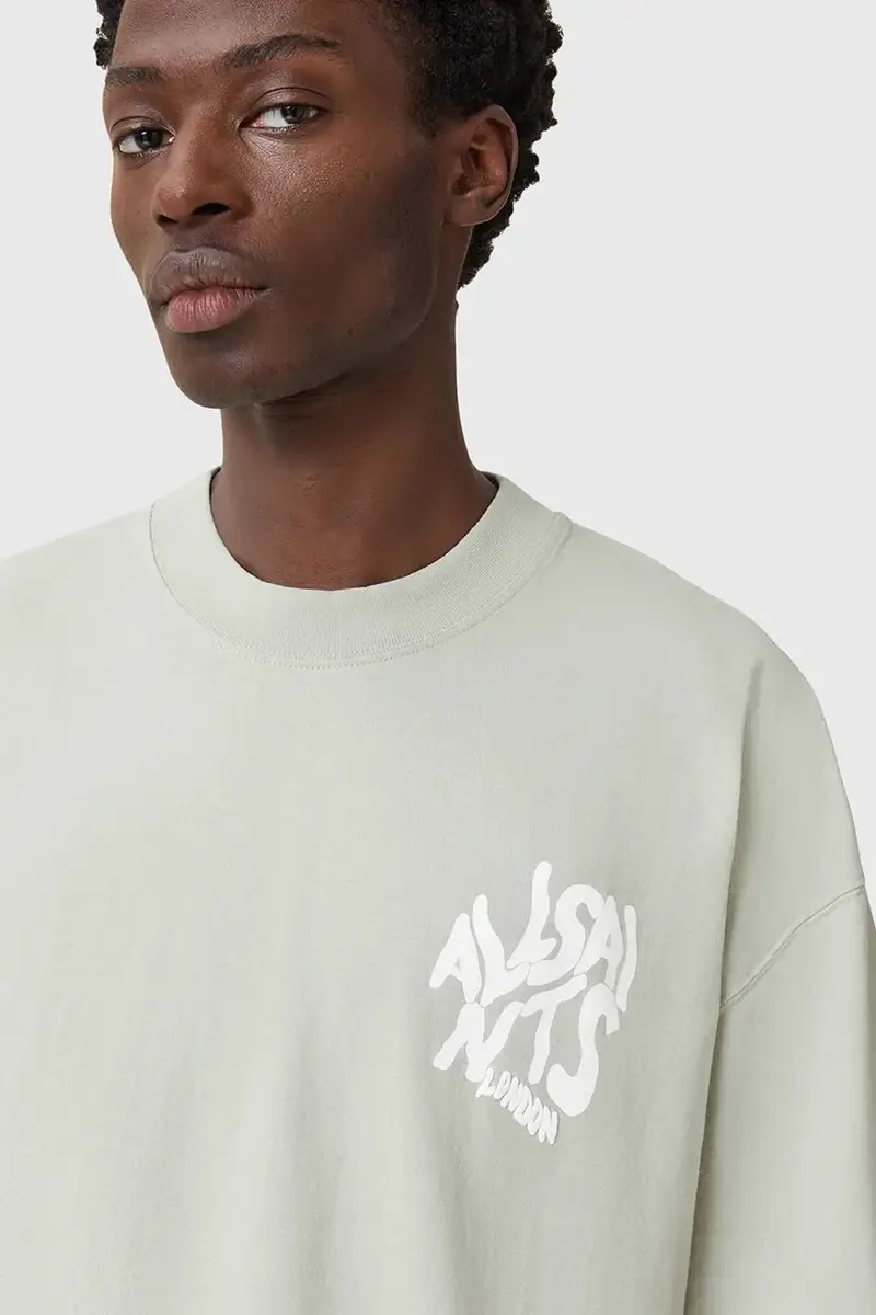 AllSaints T-shirt Uomo Verde 3349936 miniatura 4