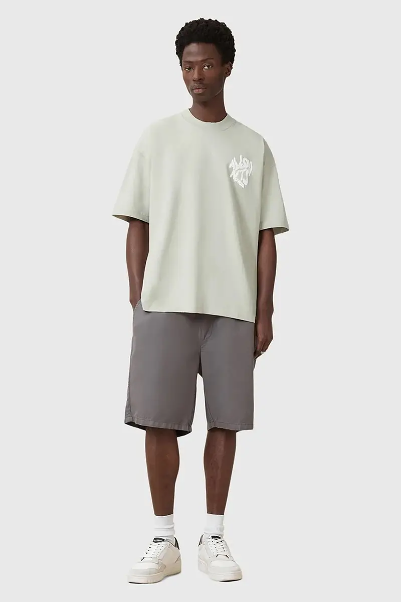 AllSaints T-shirt Uomo Verde 3349936 miniatura 5