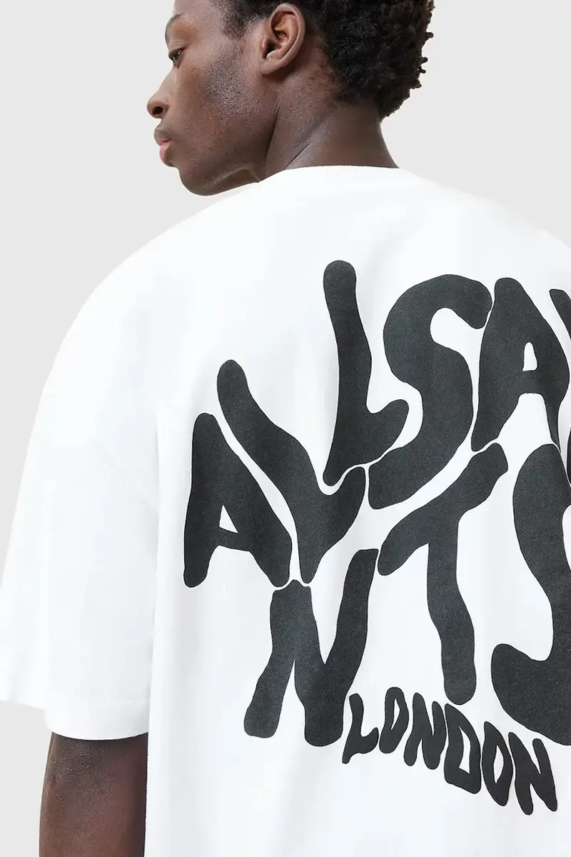 AllSaints T-shirt Uomo Bianco 3243028 miniatura 2