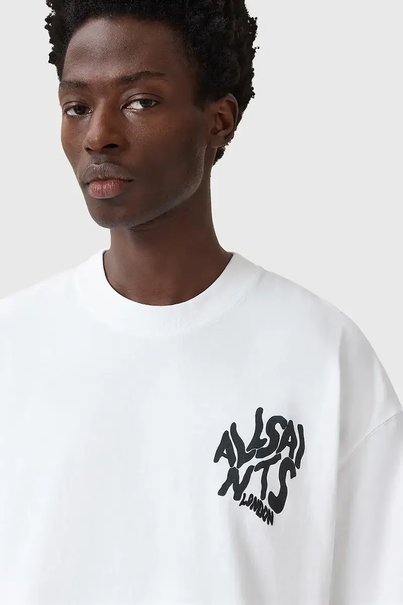 AllSaints T-shirt Uomo Bianco 3243028 miniatura 3