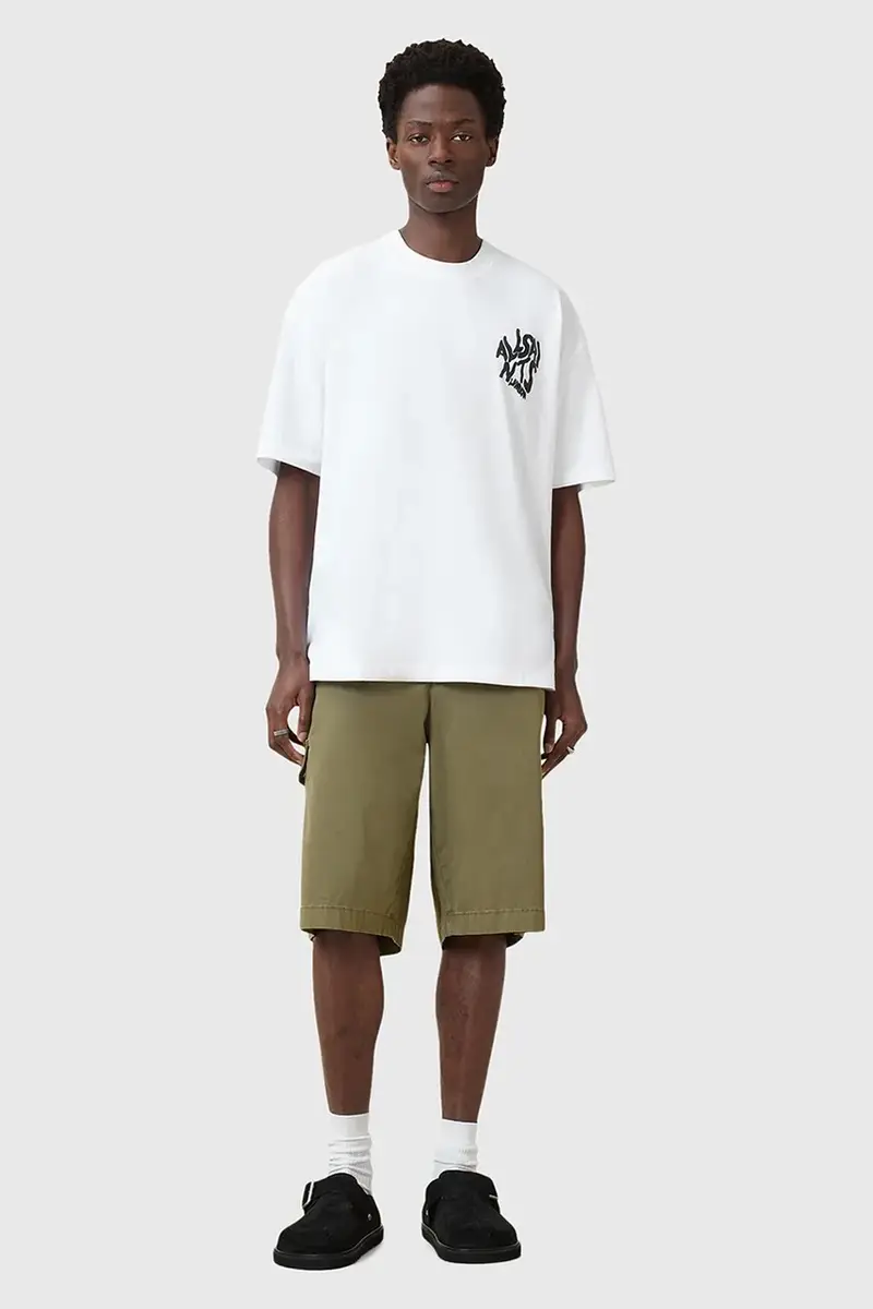 AllSaints T-shirt Uomo Bianco 3243028 miniatura 5