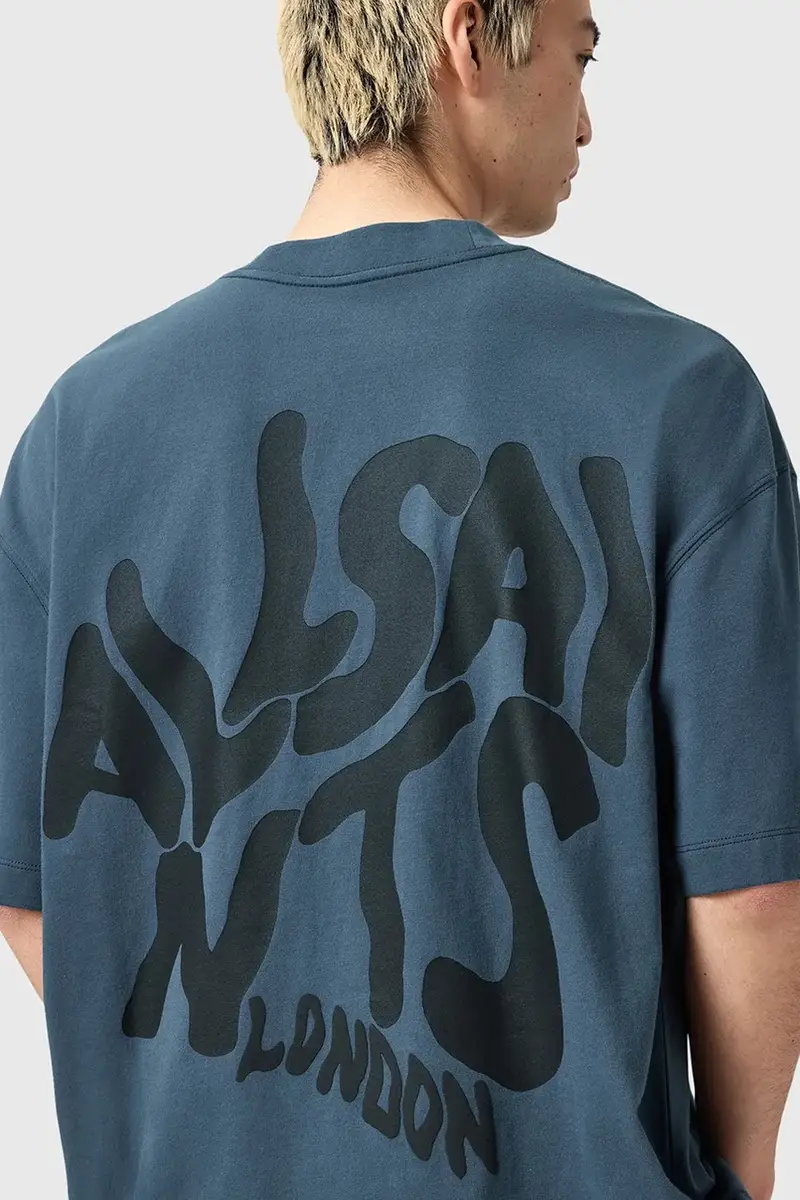 AllSaints T-shirt Uomo Blu 3245654 miniatura 2