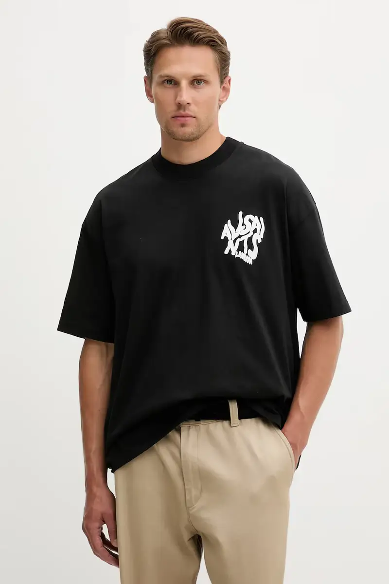 AllSaints T-shirt Uomo Nero 2984912 miniatura 3