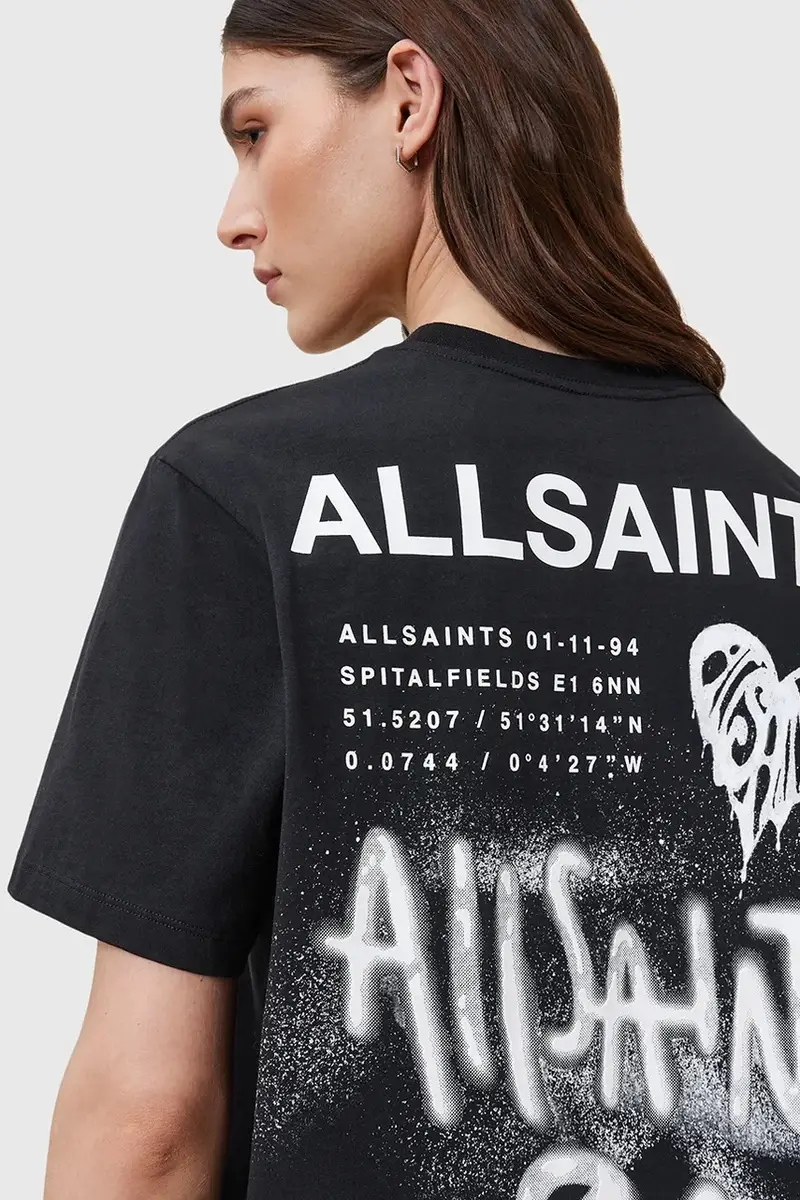 AllSaints T-shirt Donna Nero 3426869 miniatura 2