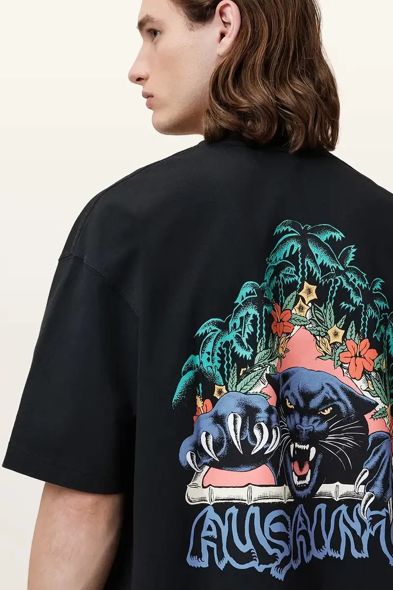 AllSaints T-shirt Uomo Grigio 3137871 miniatura 3