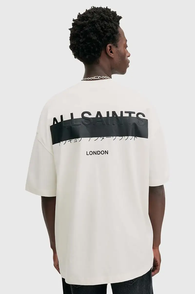 AllSaints T-shirt Uomo Bianco 3300663 miniatura 2
