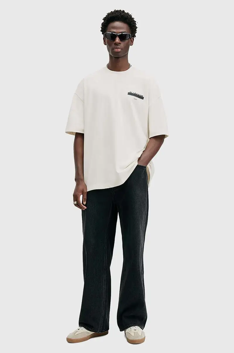 AllSaints T-shirt Uomo Bianco 3300663 miniatura 5