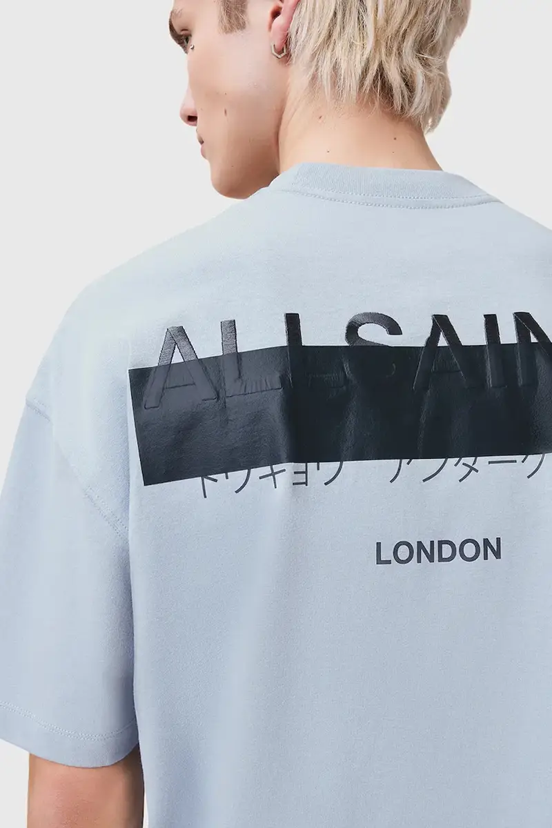 AllSaints T-shirt Uomo Blu 3312106 miniatura 3