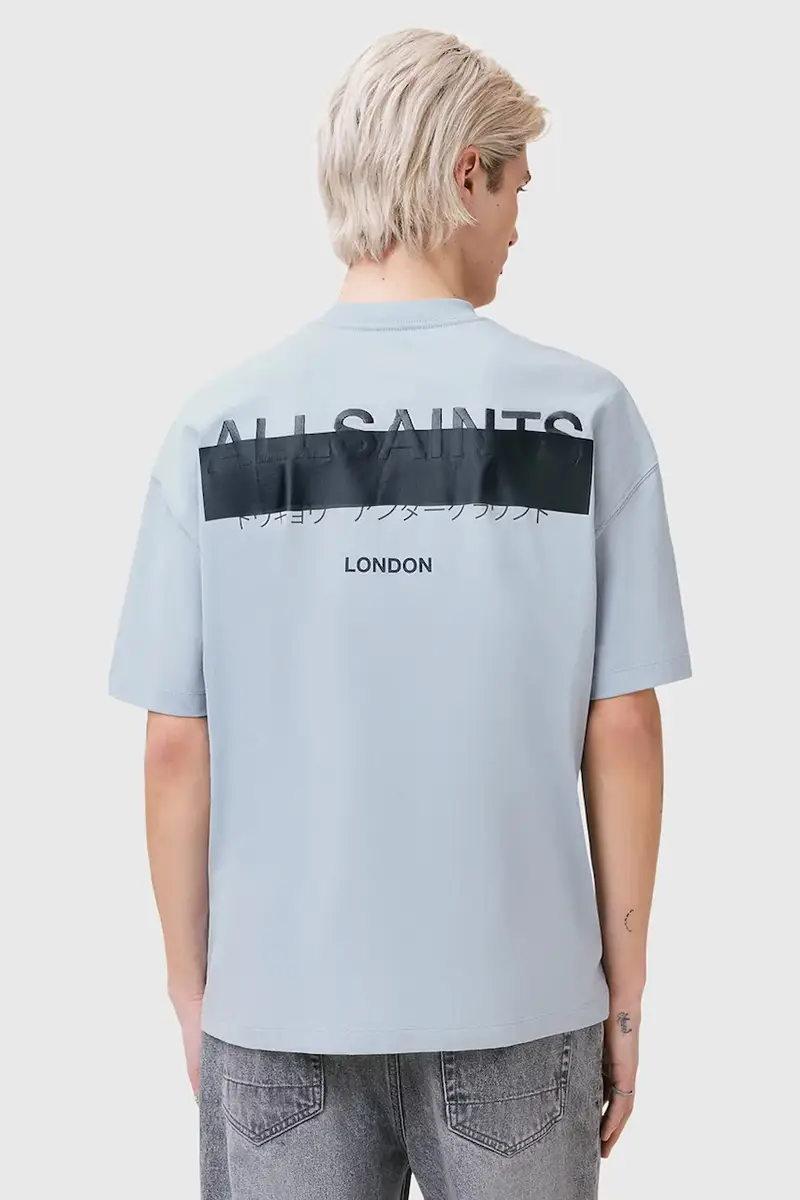 AllSaints T-shirt Uomo Blu 3312106 miniatura 4