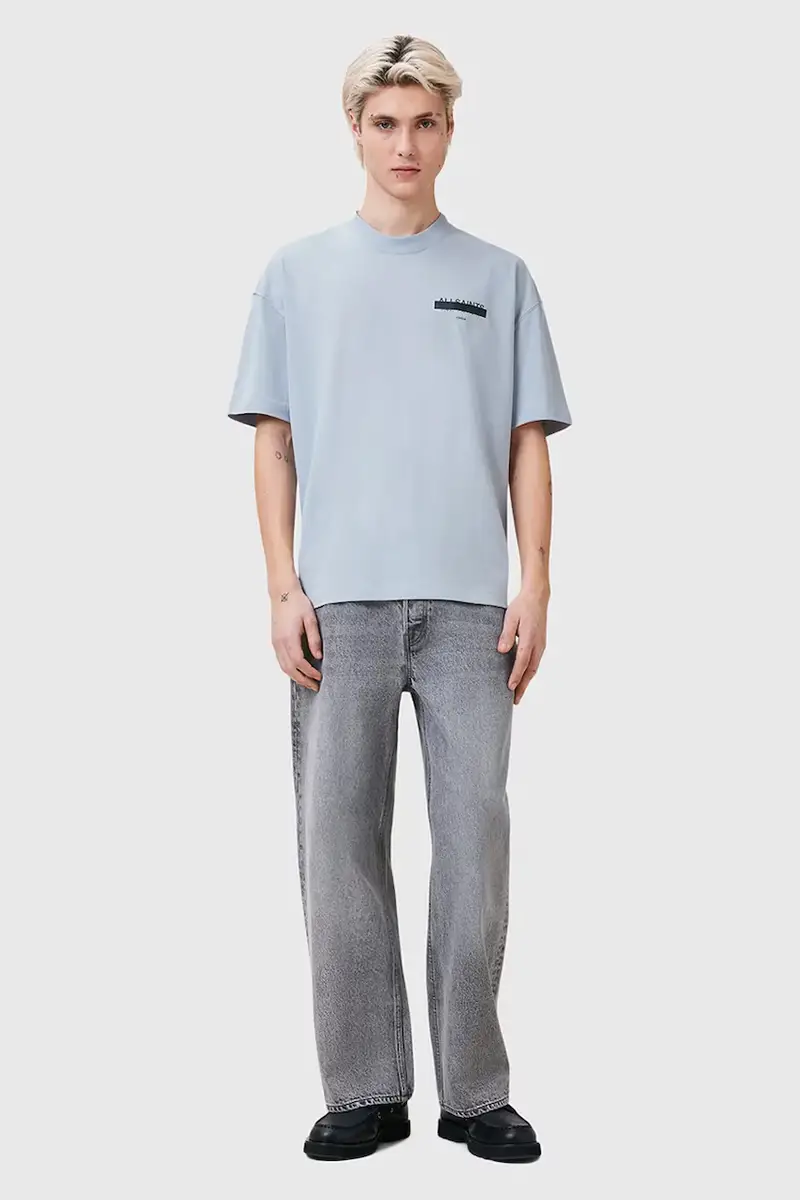 AllSaints T-shirt Uomo Blu 3312106 miniatura 5