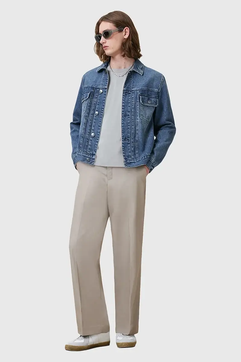 AllSaints T-shirt Uomo Grigio 3137726 miniatura 5