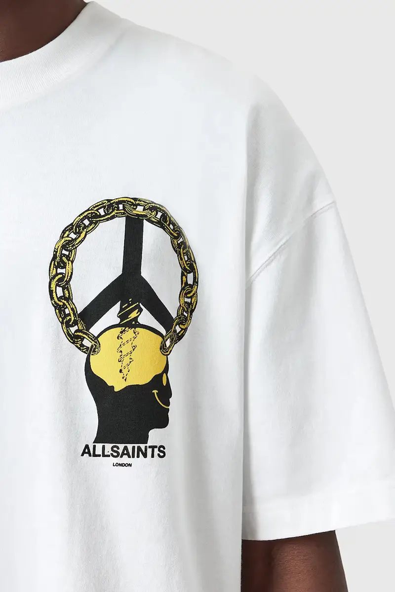 AllSaints T-shirt Uomo Bianco 3243381 miniatura 3